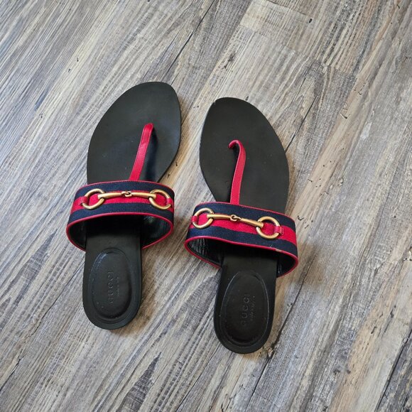 Gucci sandals size 39.5 - Picture 1 of 5